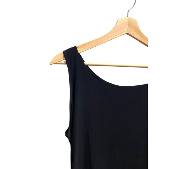 Norma Kamali Shirred Dress Black Size XL NWT Holiday - Picture 8 of 14